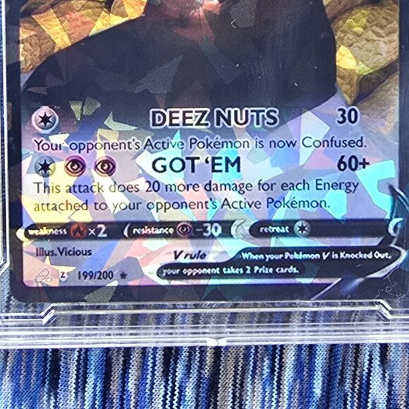 Deez Nuts Meme Pokemon Card - custom slab - Picture 7 of 8